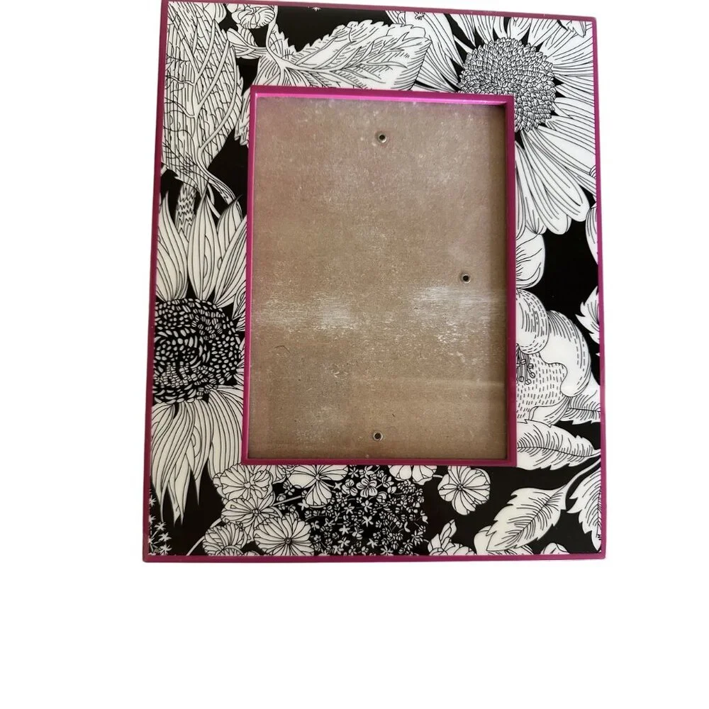 Set Of 2 Pink Floral & Paisley 4x6‎ Picture Frames
